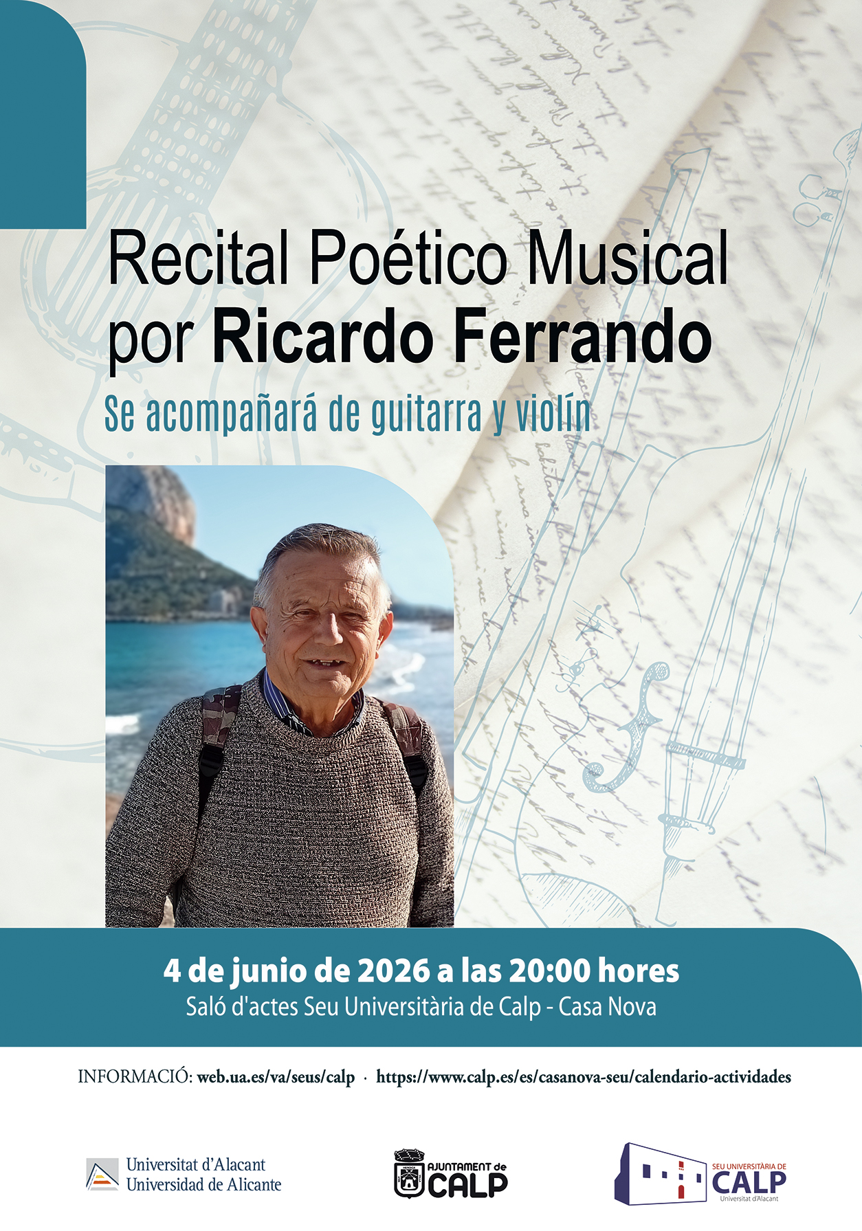 Recital Poético Musical por Ricardo Ferrando